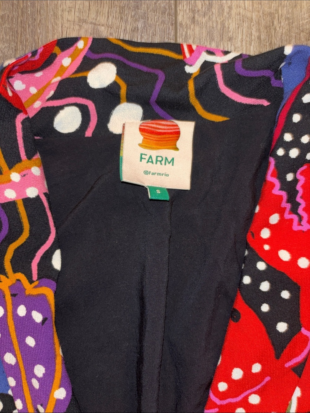 Farm Rio Under The Sea Maxi Dress S - Picture 6 of 8